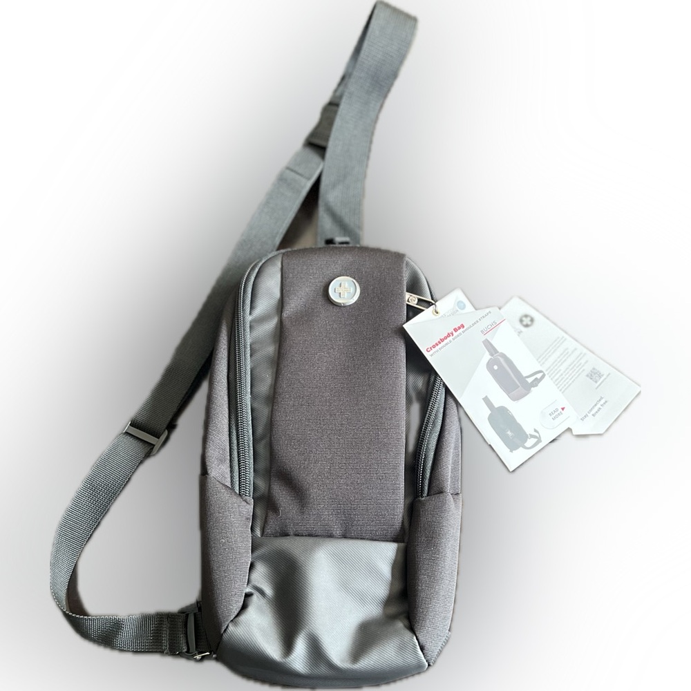 Buchs Swiss Digital Design Black Crossbody Bag Unisex